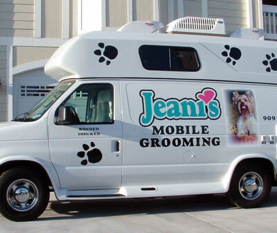 Jeani's Mobile Grooming Vehicle Lettering